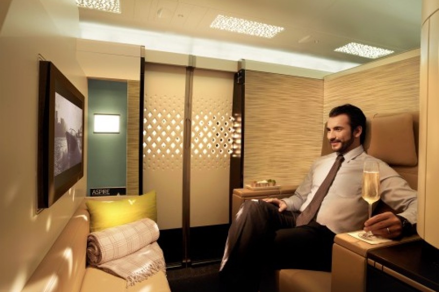 COMPAGNIE AÉRIENNE, SERVICE LUXE POUR ETIHAD