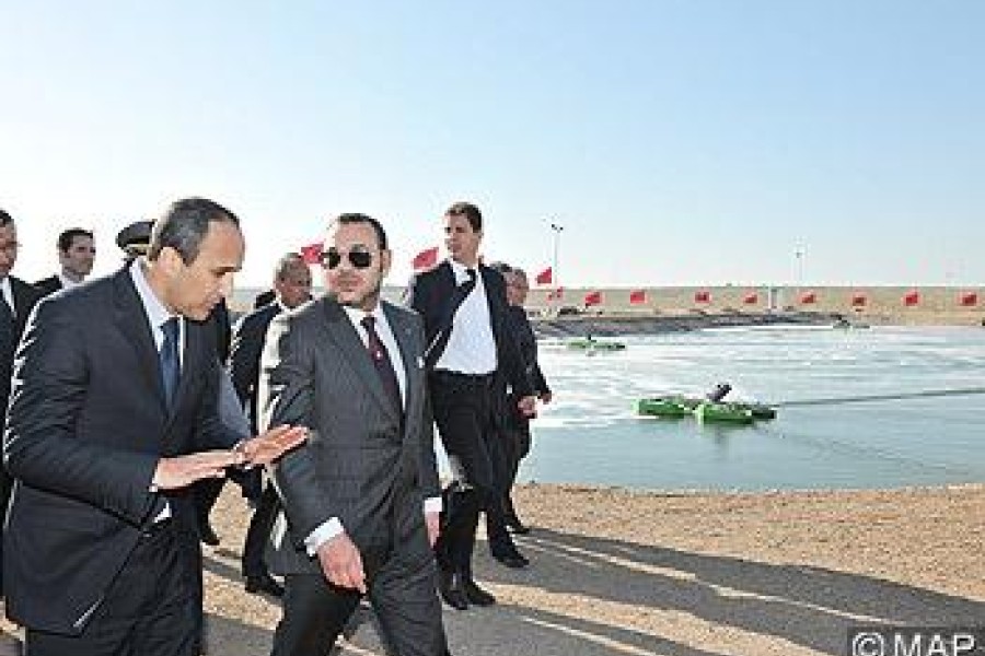 SM le Roi inaugure la station d'épuration des eaux usées de la ville de Oualidia, réalisée pour un investissement de 38,2 MDH