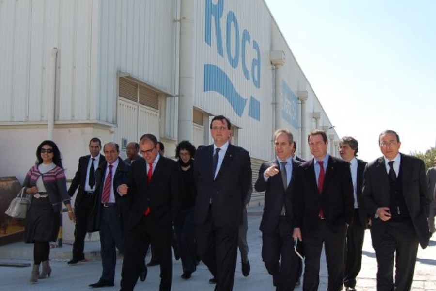 Visite de la délégation du Gouvernement de la Catalogne à l’unité industrielle de Roca à Settat