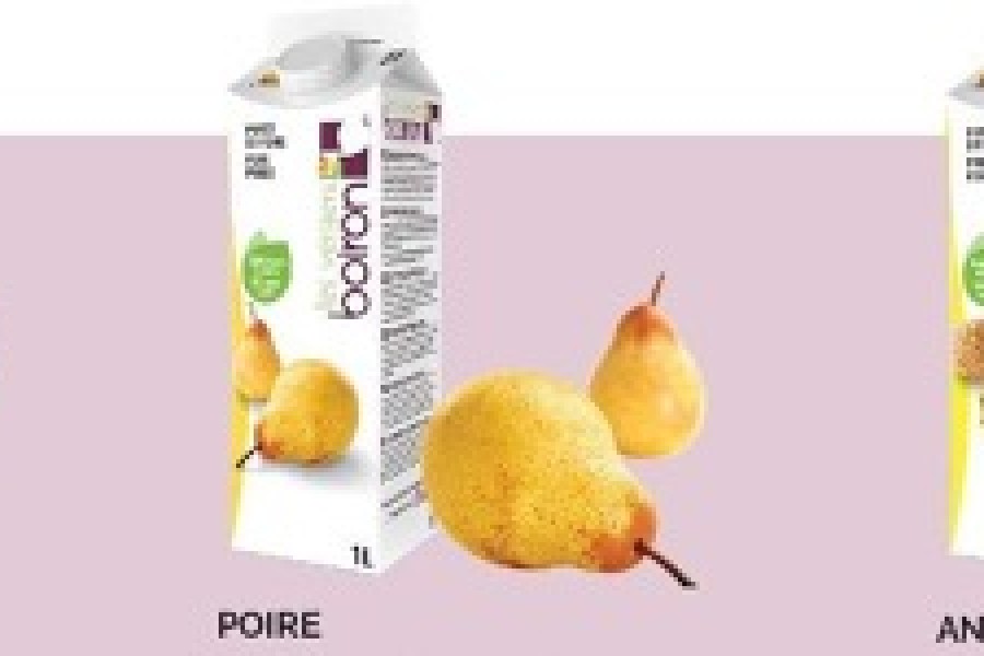 Abricot, poire et ananas : La gamme de purées de fruits ambiantes Les vergers Boiron s’enrichit de 3 nouvelles saveurs incontournables