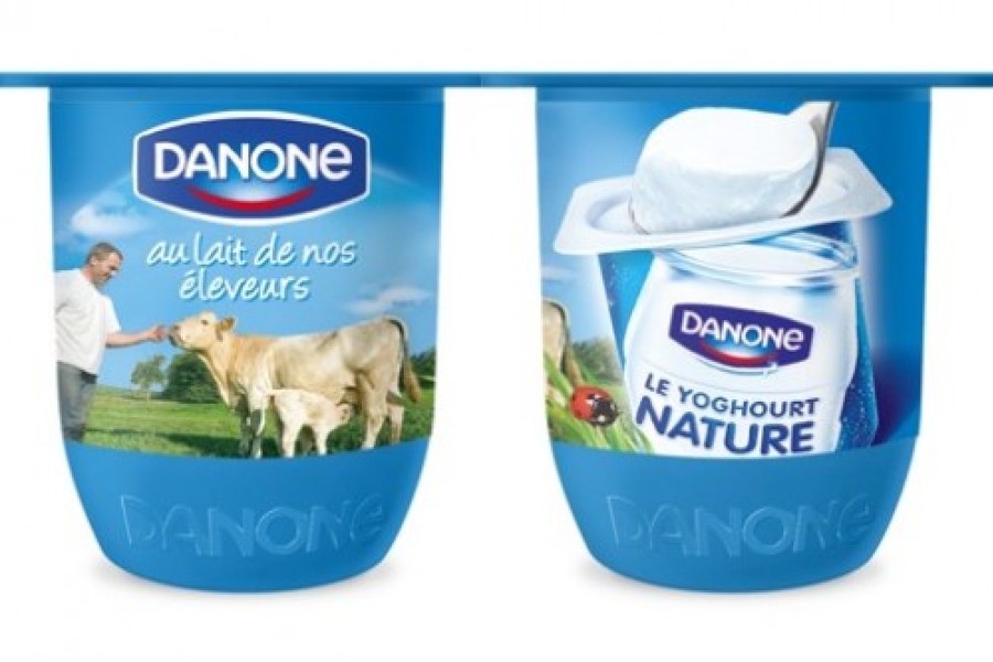 Nouveau pot pour Danone