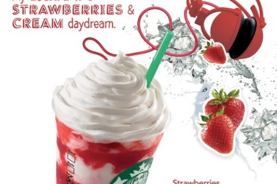 Commencez l’été avec le nouveau Frappuccino Fraises et à la crème