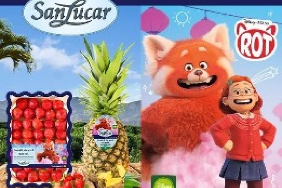 ROUGE ET DOUX ! SANLUCAR RÉVEILLE LA FAIM DE FRUITS AVEC LE NOUVEAU FILM DISNEY/PIXAR "RED"